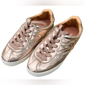 Tretorn Gold / Rose Gold Metallic Sneakers